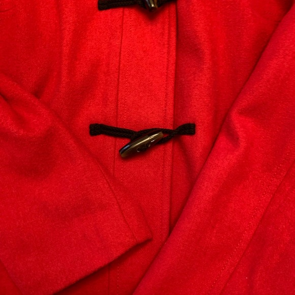 Old Navy Red Pea Coat X Large - Picture 3 of 8